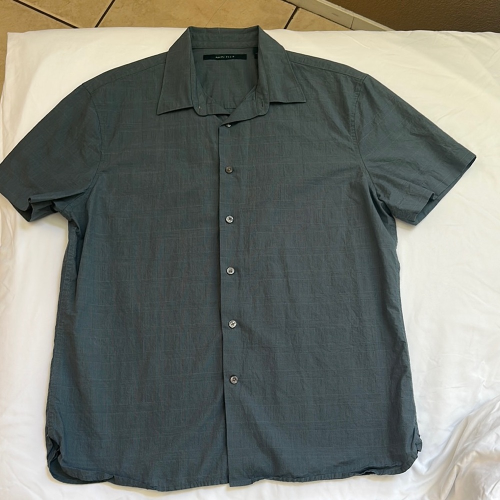 Perry Ellis Blue Casual Button Down Shirt